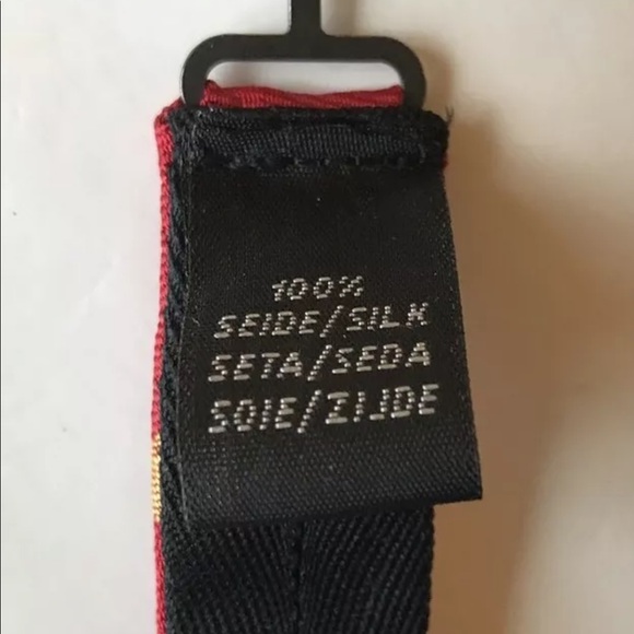 New LE 31 Simons Canada Funky Red Smiley Emoticons Men Bow Tie 100% Silk - Picture 3 of 5